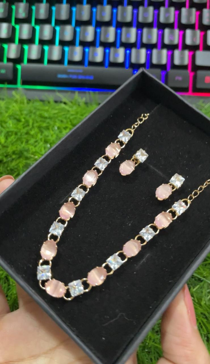 ROSE RADIANCE JEWELLERY SET - EVERY SOLUTION MART