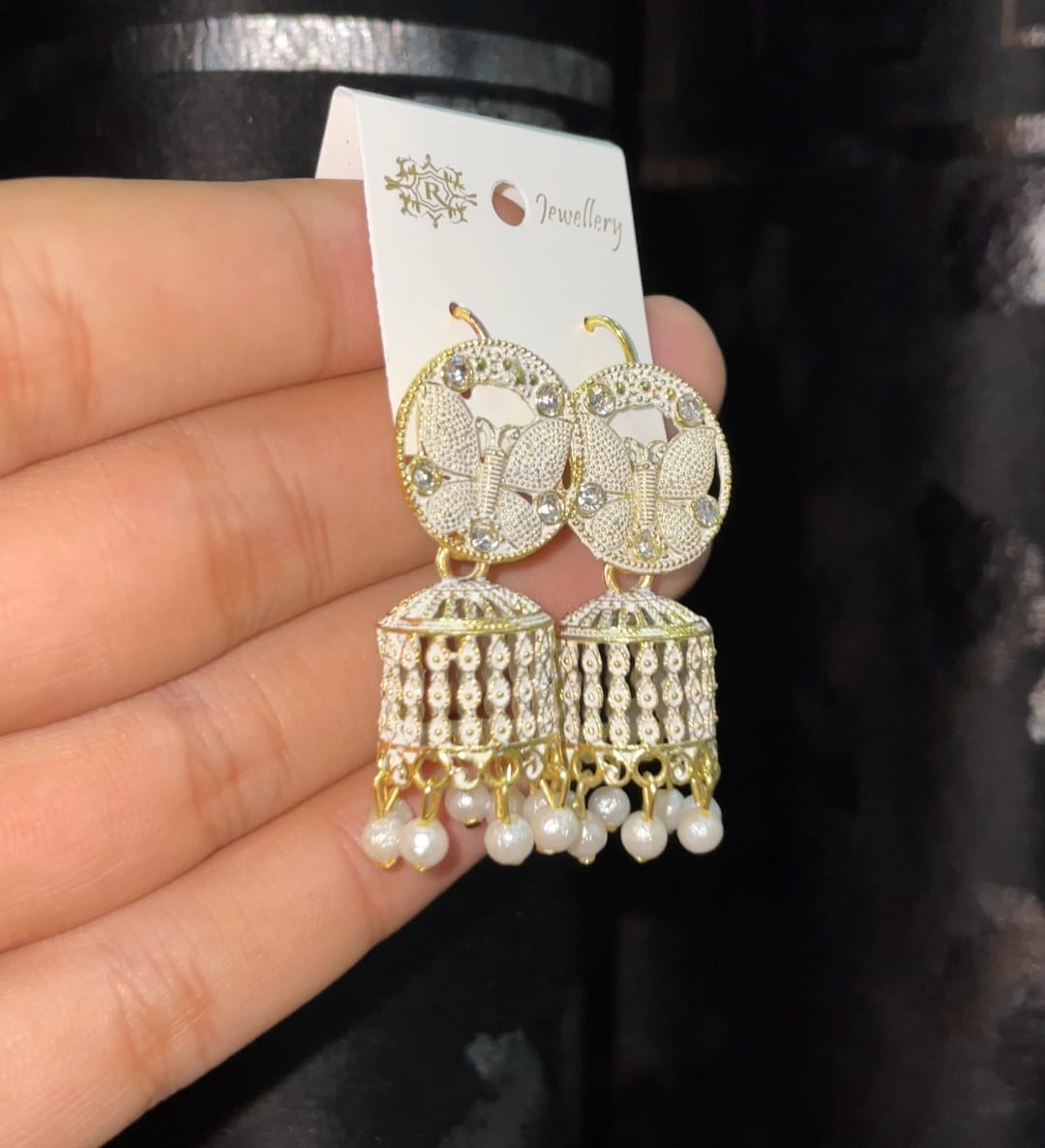 ELEGENT BUTTERFLY JHUMKI SET