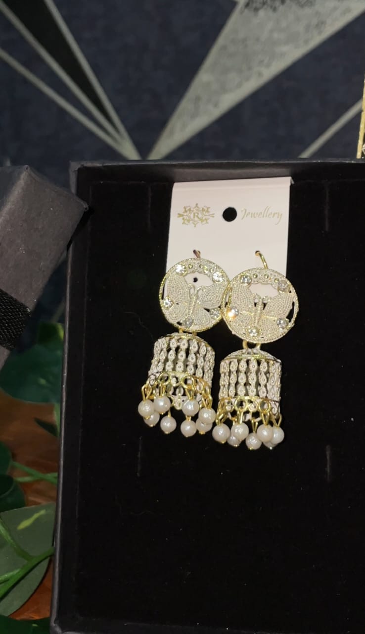 ELEGENT BUTTERFLY JHUMKI SET