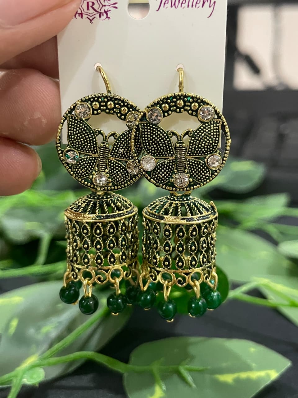 ELEGENT BUTTERFLY JHUMKI SET
