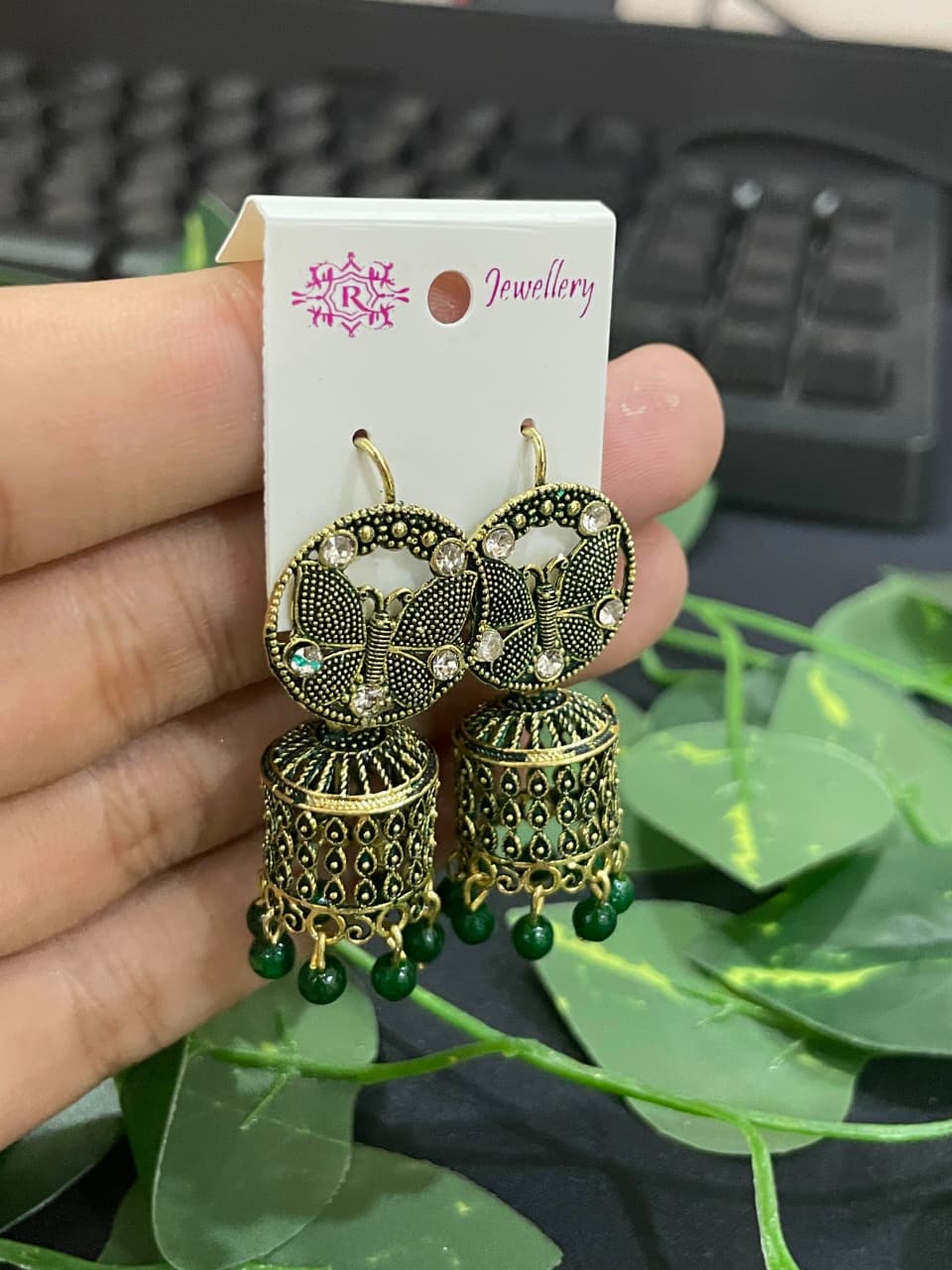 ELEGENT BUTTERFLY JHUMKI SET