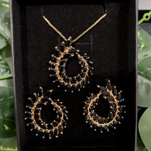Noir Halo Jewelry Set