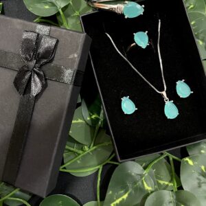 Aqua Gleam Jewelry Set