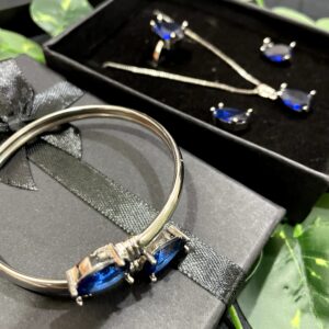 Techno Teal Jewelry Set